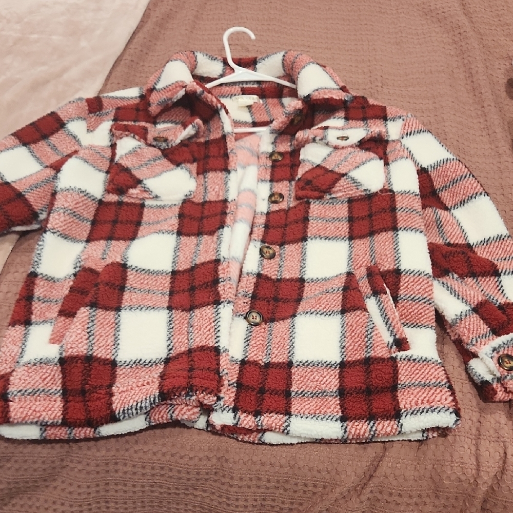 Red and White Plaid Jacket